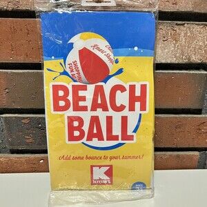 KMART Inflatable Beach Ball Attention Kmart Shoppers 20” Diameter